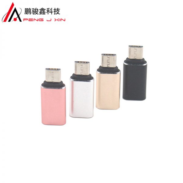 Type-C female to micro male type-C data cable adapter Android male to type-C female adapter